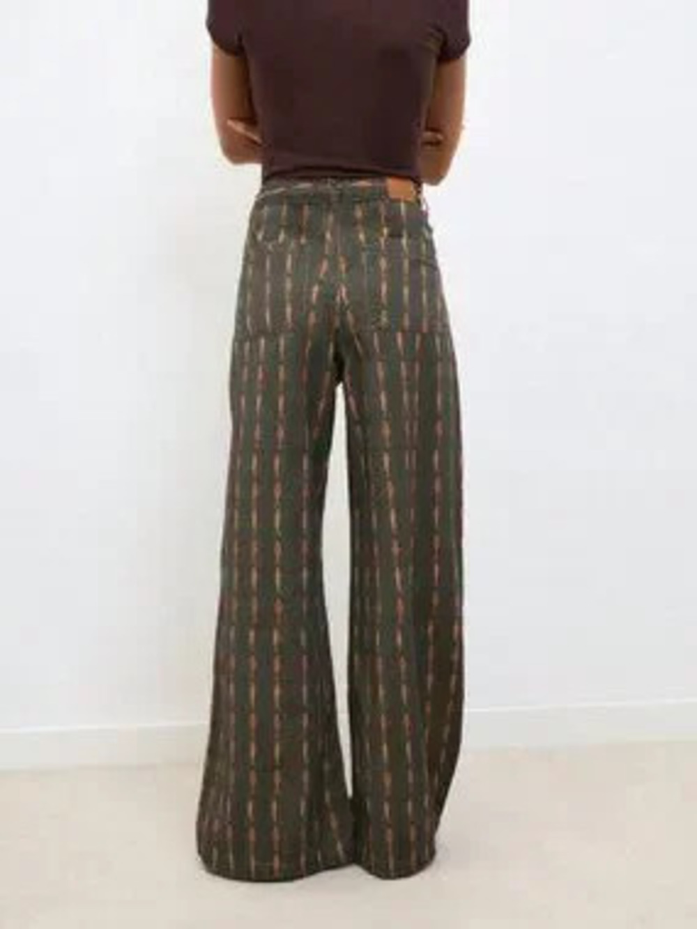Army Green Casual Women's Wide-Leg Pants